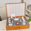 Oge Ventas Directas Transfronterizas Patrón de Caballo Floral Juego de Café de Porcelana de Hueso Set de 15 Piezas Estilo Retro Europeo Regalo de Inauguración de Casa Boda