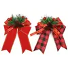 Laços de agulhas de pinheiro de Natal, vários estilos disponíveis em estoque para venda direta, suporta etiquetagem e dropshipping, podem ser embalados em veludo vermelho