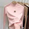 Camisa base de outer wear para meninas em fleece dupla face, nova blusa casual com estampa de desenho animado, camiseta de gola semi-alta, mangas compridas escovadas