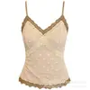 Camisola de Encaje Cepillado Otoño Invierno Chaleco Cálido para Mujer con Almohadillas en el Pecho Sexy Pura Deseo Adelgazante Espalda Bonita Top Venta al por Mayor