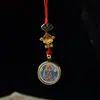 Cordón para Teléfono Móvil Original Tejido a Mano Ocho Santos Patronos 1.5 Thangka Pintado en Oro Colgante para Teléfono Móvil Colgante para Bolso Unidad USB