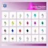 Fondo Plano Rombus de 2*4mm Serie Flash de Celebridad de Internet Diamante de Cristal de Forma Especial Joyería de Diamantes para Uñas