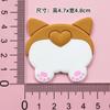 Cachorro de perro Chai pvc accesorios de goma suave al por mayor pantuflas con agujeros hebilla de flor gancho para coche parche decorativo para bolsa de dibujos animados