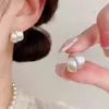 Pendientes de Círculo Sencillos para Mujer, Estilo INS, Diseño de Nicho, Elegantes, Brazaletes para Oreja Estilo Bosque, Aretes de Botón, Personalidad, Accesorios de Pendientes de Celebridad de Internet, Modernos
