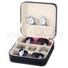Al por Mayor Spot Cuero de Avestruz Almacenamiento de Gafas de 3 Posiciones Caja de Cuero con Cremallera Caja de Almacenamiento Gafas de Sol Ligera y Compacta Venta Caliente Transfronteriza