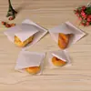 Saco de Papel à Prova de Gordura para Lanches Descartável Saco Prático de Fundo Pontudo Papel Kraft Atacado Saco de Papel para Pão Panqueca