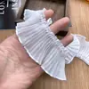 Accesorios de Encaje de Hongo Plisado de Alta Gama de 5 cm de Ancho Material de Decoración para Dobladillo de Ropa Bolso del Dolor Hecho a Mano DIY Accesorios