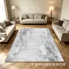 Alfombra Moderna Minimalista Abstracta para Sala de Estar, Área Grande, Cachemir Sintético, Lavable, Lavable a Máquina, Felpudo Antideslizante