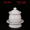 Copo de Água Benta Branco Puro, Ornamento Budista, Copo de Lâmpada a Óleo, Copo de Oferenda Branco, Copo de Lâmpada a Óleo Transfronteiriço para Exportação com Tampa