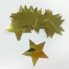 Guirlanda de estrelas de cinco pontas, dourada brilhante e azul, transfronteiriça, para festas de aniversário, celebrações de noivado e decorações de primeiro aniversário