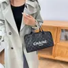 Bolso Clásico de Rombos Blanco y Negro, Bolso de Maquillaje de PU a la Moda, Venta al por Mayor Transfronteriza, Bolso Pequeño de Estilo Sofisticado