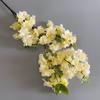 Flor de Cerejeira Simulada Decoração de Escritório Interno Casamento Decoração de Atmosfera Festiva Planta Simulada Árvore Galhos de Flor de Cerejeira Multicamadas Atacado