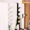 Colgador de Puerta para Ropa y Sombreros, Colgador de Puerta sin Taladro, Gancho para Armario, Estante Colgador Estilo Trasero para Puerta de Dormitorio