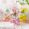 61 Bola de PVC transparente engrosada antivaho bola de burbuja dulce caja de embalaje de flores material de embalaje de flores para ramo coreano
