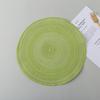 Jogo Americano de Mesa de Jantar Doméstico Estilo Nórdico, Tapete Redondo de Râmie para Assar Alimentos, Isolamento Térmico, Jogo Americano de Fio de Algodão, Isolamento Térmico e Anti-Escaldante