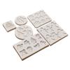 Fábrica Dorui 6 Pinha Papai Noel Boneco de Neve Silicone Bolo Dobrável Açúcar Decorativo diy Argila de Gotejamento Molde