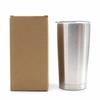 Procesando taza de coche aislante de acero inoxidable de 20 oz personalizada, taza fría de boca grande americana, taza de coche portátil para exteriores