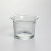 Portavelas Chino Transparente de Vidrio Prensado Portavelas Esmerilado Soporte para Cera Creativo Relleno de Cera para Aromaterapia Color Copa de Vidrio China