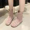Botas de Mujer Estilo Melard 2026 Verano Huecas Transpirables Suaves Planas Cortas Moda Versátiles Casuales Botas de Malla Sandalias