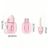 Tubo de gloss labial de pequena capacidade Yue Shunxing, frasco quadrado de gloss labial, tubo vazio com furo, cantos arredondados, frasco quadrado pequeno, embalagem de gloss labial