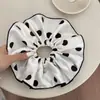 Elástico de Cabelo Estilo Francês Hepburn, Elegante de Bolinhas, Cordão de Tecido Clássico para Cabelo, Acessório de Cabelo Scrunchie, Nova Tiara, Ornamento de Cabelo para Mulheres