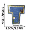 Adesivos de Tecido Bordados com 26 Letras em Inglês, Adesivos de Patch, Jeans Laváveis Sem Costura, Patches para Decoração de Roupas, Adesivos para Bagagem
