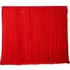 Cortina de Gasa Vino Tinto Dorado Terciopelo Negro Tela para Transmisión en Vivo Cortina de Tela para Boda Decoración de Fondo para Bodas Cortina de Tela para Hotel