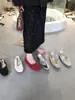 Sapatos Flats Koreanos Bottom Evening Breeze Prata Suave Fada Sapatos 2023 Novo Verão Laço Sapatos de Ballet