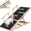 Escalera plegable de madera para perros, rampa ajustable para mascotas, escalera para gatos, escalón auxiliar para perros mayores y grandes