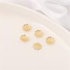 14K bolsa ouro pulseira suporte pulseira diy joias suporte acessórios material colar contas ouro branco espaçador com contas