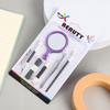 Herramienta de reparación de uñas de belleza, juego de maquillaje de ojos, pincel para sombra de ojos, pinza para cejas, accesorios, tarjeta de succión de belleza, herramienta de maquillaje 5