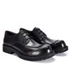 Sapatos de Couro Masculinos, Couro Genuíno de Alta Qualidade Primeira Camada Couro de Vaca Primavera & Outono Cadarço Negócios Formal Sapatos Masculinos, Sapatos Casuais de Sola Grossa
