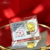 Pegatinas para Teléfono de Oro Puro 999, Láminas de Oro para Hacerse Rico de Princesa, Imanes de Refrigerador de Fortuna, Tarjetas de Oro de Tesoro, Regalos al por Mayor