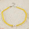 Collar Boho de Estrella de Mar con Cuentas de Semillas de Colores Collar de Concha de Abanico de Playa con Perlas de Imitación Collar de Playa para Mujer