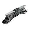 Juego de 8 cucharas medidoras magnéticas de doble cabeza de acero inoxidable transfronterizo, cuchara medidora de condimentos de cocina, báscula medidora para hornear en casa