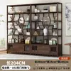 Estante de Exhibición Antiguo Estilo Chino Nuevo Gabinete de Múltiples Tesoros Estante de Almacenamiento de Té Soporte de Exhibición para Sala de Té Estante de Almacenamiento de Utensilios de Té Gabinete de Exhibición de Bambú Nan