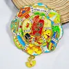 Serie YunnanAtracciones Culturales y Creativas ÚnicasXishuangbannaCiudad TurísticaSouvenirImanes de Refrigerador de Madera
