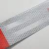 Adesivos Refletivos Listrados Vermelho e Branco para Caminhão Placas de Sinalização de Tráfego Personalizadas Tiras Refletivas Personalizadas Novas para Carroceria Anti-Colisão Venda por Atacado