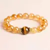 Pulseira de Cristal Torre Amarela Natural, Pulseira de Citrino, Pulseira Atratora de Riqueza para Mulheres, Pulseira de Luxo, Presente para o Aniversário da Melhor Amiga