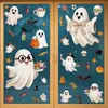Decoraciones de Halloween creativas calabaza fantasma pegatinas de vidrio feliz halloween araña casa embrujada pegatinas electrostáticas