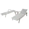 Silla de playa para exteriores de hotel, silla tumbona de malla texlin para jardín y piscina, silla a prueba de humedad y sol, tumbona de ocio