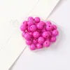 Cuentas Redondas de Color Sólido con Agujero Recto de Acrílico de 6-16 mm Material para Manualidades Hechas a Mano Cuentas Brillantes de Colores Sueltas