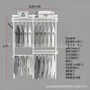 Armario metálico modular 1.1-2.5 m de ancho perchero abierto apartamento pequeño perchas dormitorio columna AA almacenamiento