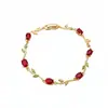 Enredadera de Gemas de Colores~Pulsera Ovalada de Circonita Dopamina, Pulsera de Nicho de Lujo Ligero, Joyería de Mano de Alta Gama Personalizada para Mujeres