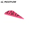 Pluma de flecha arco y flecha DIY patrón de tigre gota de agua 2 pulgadas adhesivo fibra de vidrio carbono aluminio varilla flecha suministros accesorios