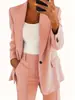 Novo Cardigã de Cor Sólida Slim-Fit Moda Europeia e Americana Primavera e Outono Blazer Elegante para Mulheres