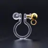 Acessórios para Brincos DIY Clipe de Orelha U-Shaped de Resina Japonês e Coreano Invisível Conversor para Brincos de Argola de Metal Brincos Sem Furo