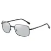 Gafas de Sol Plegables Polarizadas que Cambian de Color, Protección Solar, Protección UV, Gafas de Sol para Conducir, Montura Cuadrada de Moda, Visera Solar Tendencia