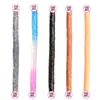 Pênis de Silicone com Duas Cabeças Gay Lésbica Dildo Transparente Estendido Dispositivo de Masturbação de Inserção Manual para Casais Compartilharem Maré Instantânea