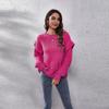 Estilo celebridad de internet Toma real hombro caído manga larga suéter de punto suelto para mujer nuevo Ebay para mujer transfronterizo transfronterizo